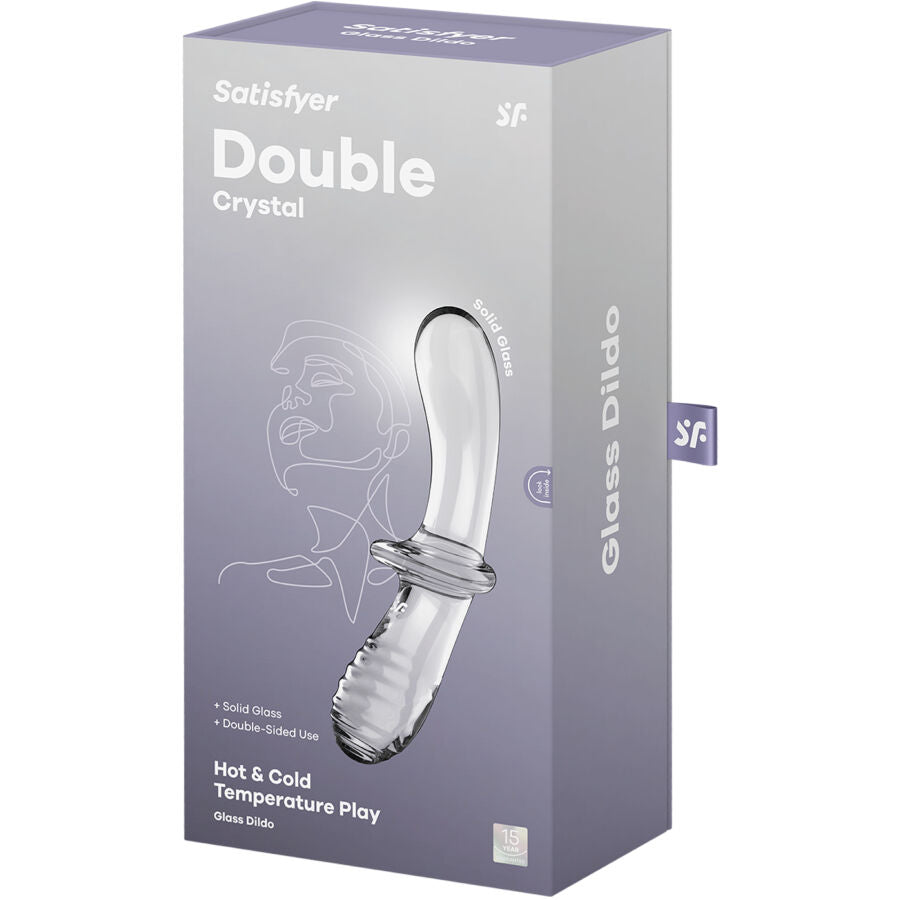 SATISFYER - GODEMICHET DOUBLE CRISTAL TRANSPARENT