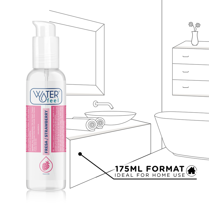 WATERFEEL - Lubrifiant à base d'eau à la fraise 175 ml