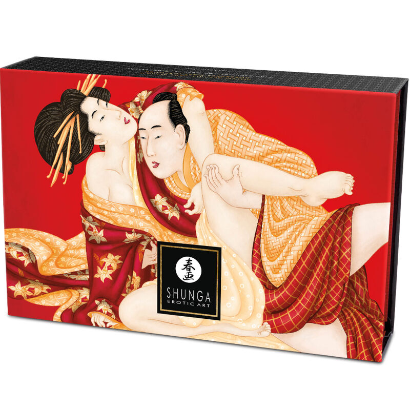 SHUNGA - AARDBEI EETBARE MASSAGEPOEDER KIT