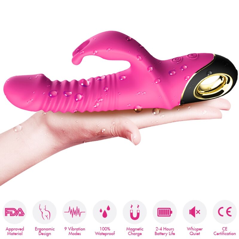 ARMONY - ZING DILDO VIBRATOR KONIJN FUCHSIA