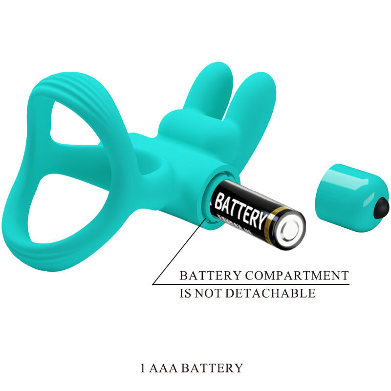 PRETTY LOVE - ВИБРАТОР-КОЛЬЦО DANTE GREEN RABBIT