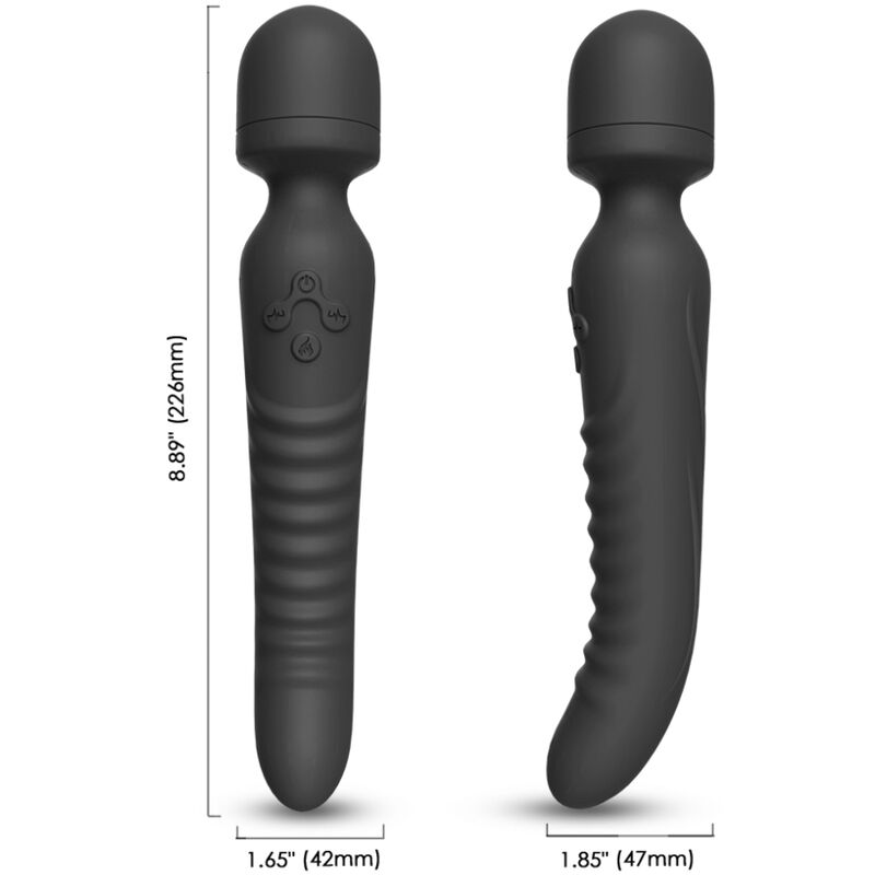 ARMONY - MISSION MASSAGER &amp; VIBRATOR HITTE-EFFECT ZWART
