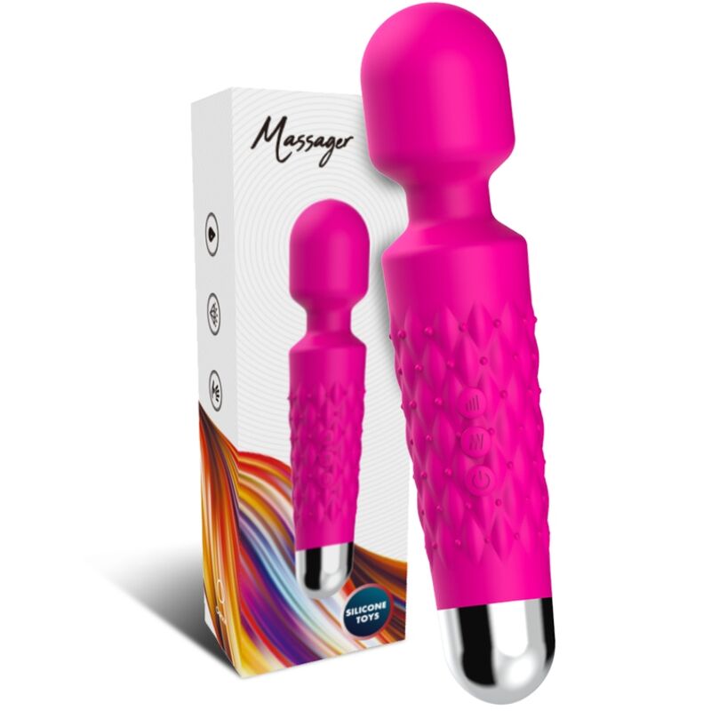ARMONY - POSTBODE MASSAGER &amp; VIBRATOR SUPER FLEXIBELE KOP FUCHSIA