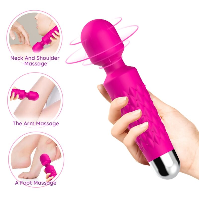 ARMONY - POSTBODE MASSAGER &amp; VIBRATOR SUPER FLEXIBELE KOP FUCHSIA
