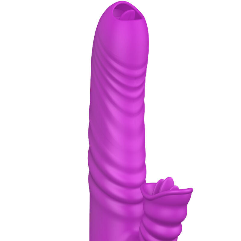 ARMONY - ANGELIA VIBRATEUR MULTIFONCTION À DOUBLE LANGUE ET EFFET CHALEUR VIOLET
