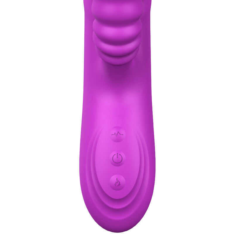 ARMONY - ANGELIA VIBRATEUR MULTIFONCTION À DOUBLE LANGUE ET EFFET CHALEUR VIOLET