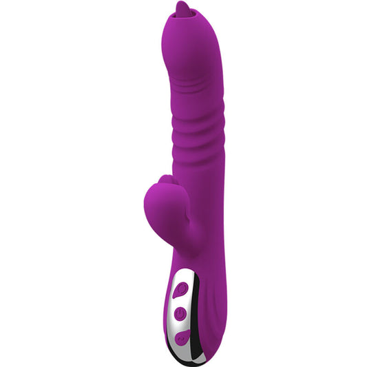 ARMONY - VIBRATEUR MULTIFONCTION FÉE À DOUBLE LANGUE ET EFFET CHALEUR VIOLET