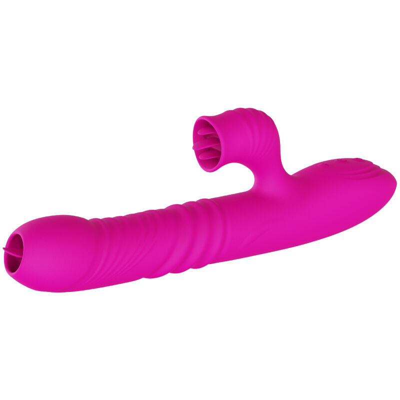 ARMONY - FANNY VIBRATEUR MULTIFONCTION À DOUBLE LANGUE EFFET CHALEUR FUCHSIA