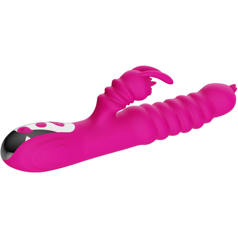 ARMONY - VIBRATEUR MULTIFONCTION À DOUBLE LANGUE RABBIT EFFET CHALEUR FUCHSIA