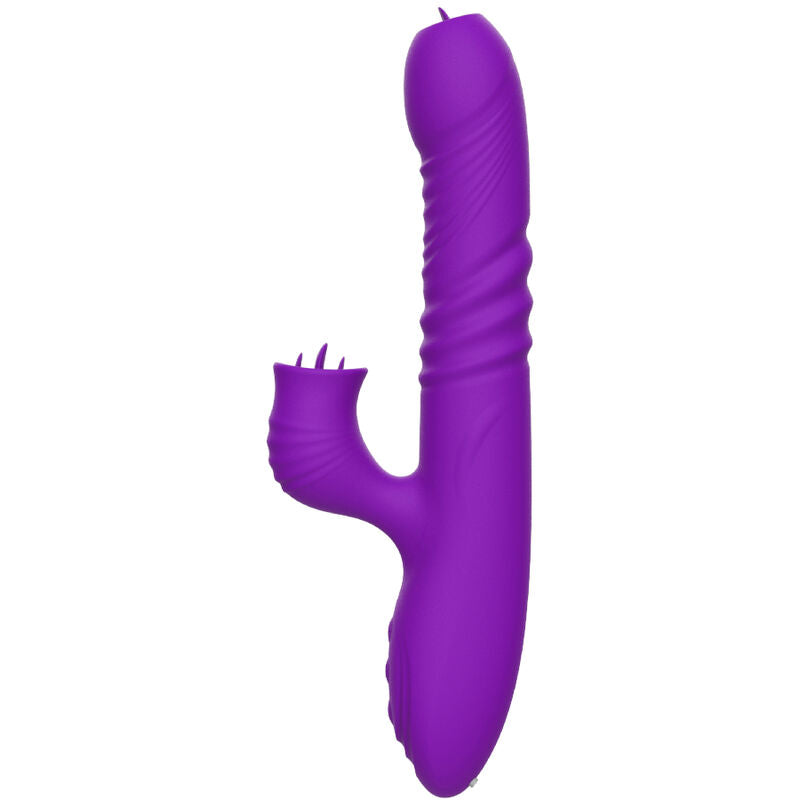 ARMONY - VIBRATEUR LAPIN POINT G AVEC EFFET DE CHALEUR VIOLET STIMULANT POUR LA LANGUE