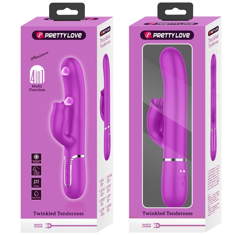 JOLI AMOUR - VIBRATEUR LAPIN AVEC LÉCHAGE FUCHSIA