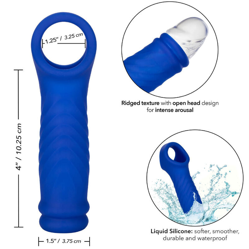 CALEXOTICS - ADMIRAL WAVE PENIS COVER VLOEIBARE SILICONEN BLAUW