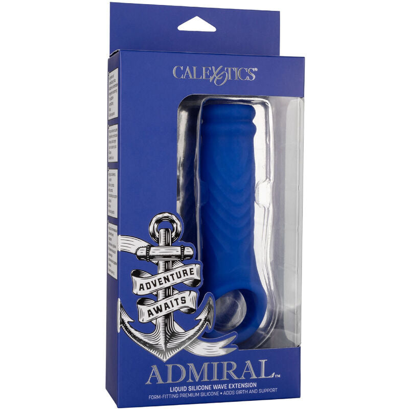 CALEXOTICS - ADMIRAL WAVE PENIS COVER VLOEIBARE SILICONEN BLAUW