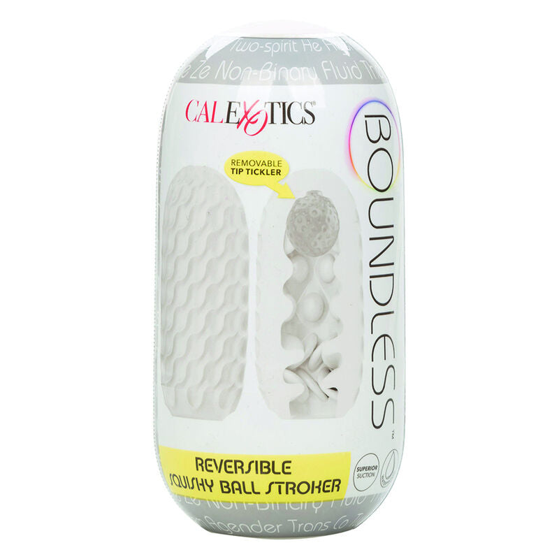 CALEXOTICS - BOUNDLESS BALL SQUISHY RÉVERSIBLE STROKE JAUNE