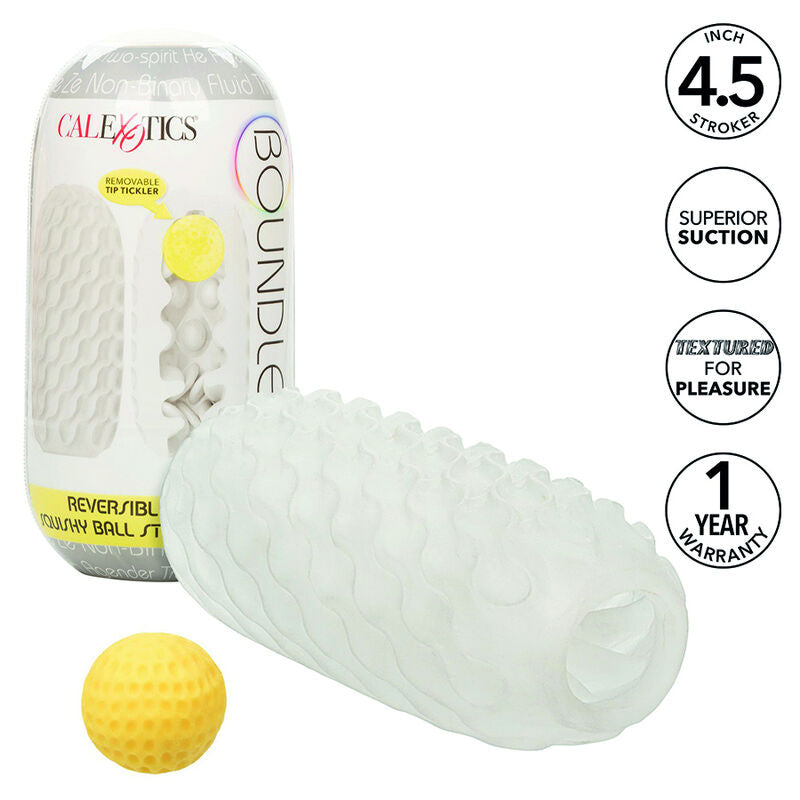 CALEXOTICS - BOUNDLESS BALL SQUISHY RÉVERSIBLE STROKE GRIS