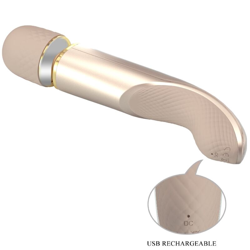 PRETTY LOVE - MASSAGER 7 VIBRATIESTANDEN CHAMPAGNE