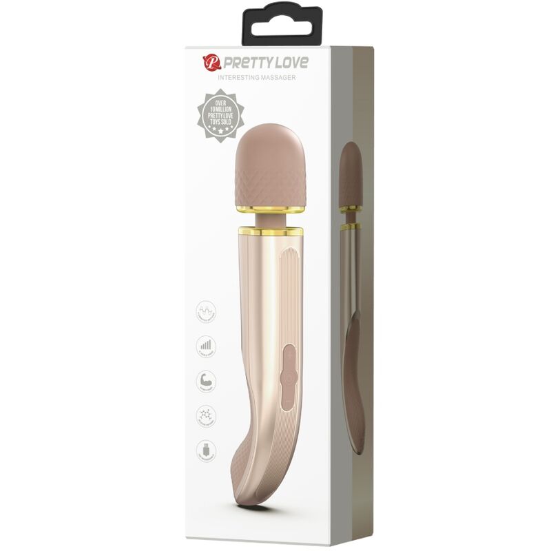 PRETTY LOVE - MASSAGER 7 VIBRATIESTANDEN CHAMPAGNE