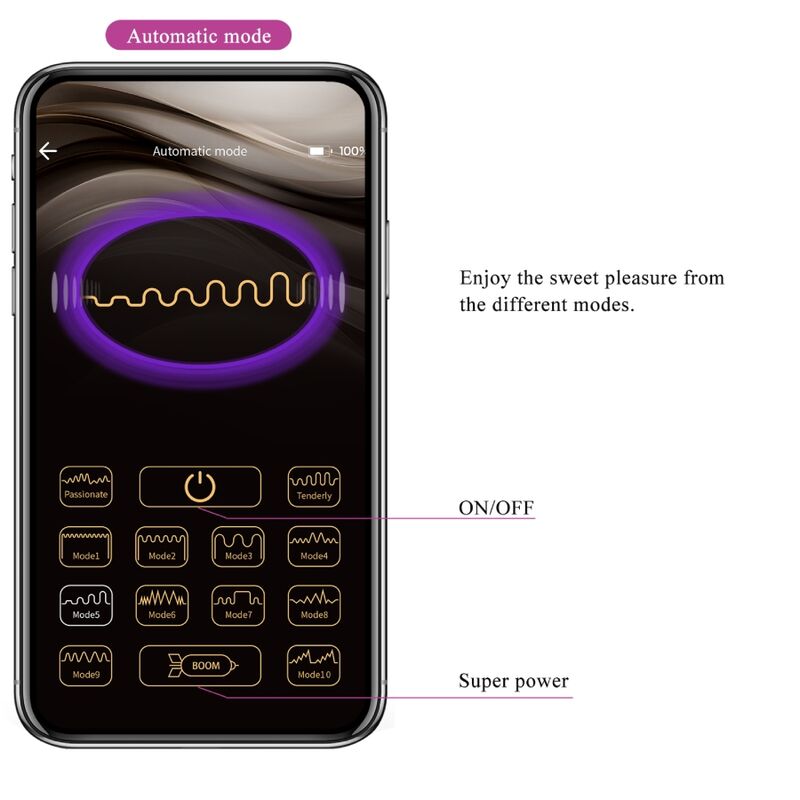 PRETTY LOVE - JAYLEEN VIBRATOR APP REMOTE CONTROL PURPLE