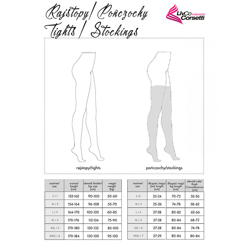 LIVCO CORSETTI FASHION - MIRANEIT LC XG021 Чулки черные, один размер