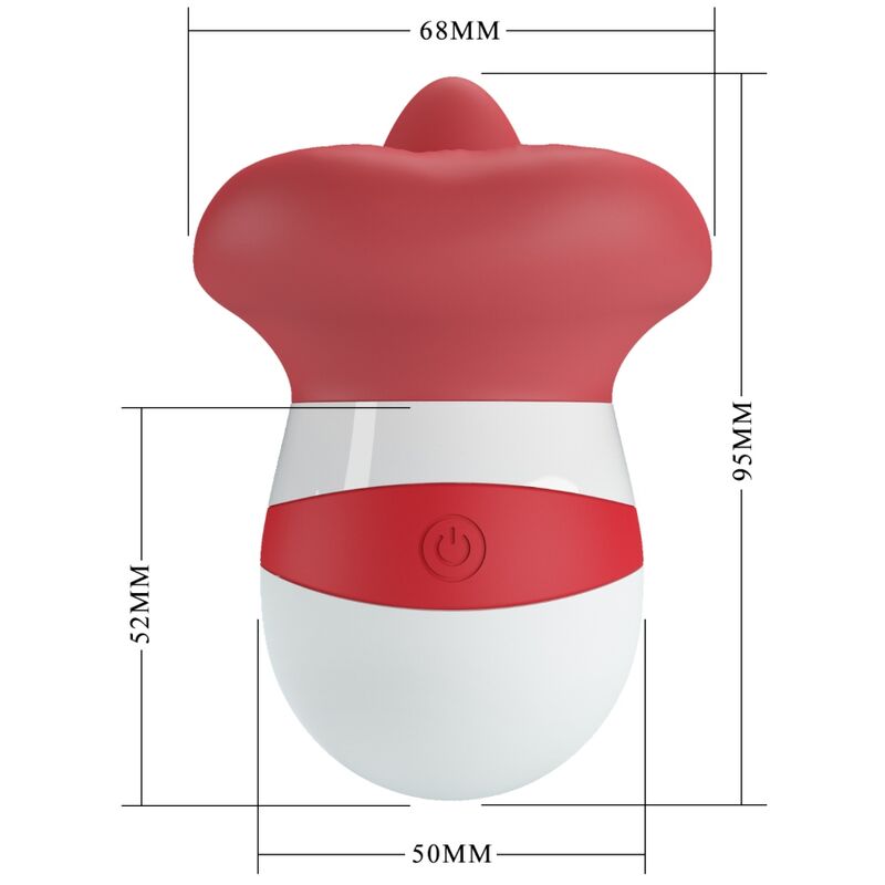 PRETTY LOVE - MINA TONGSTIMULATOR LICHT ROOD