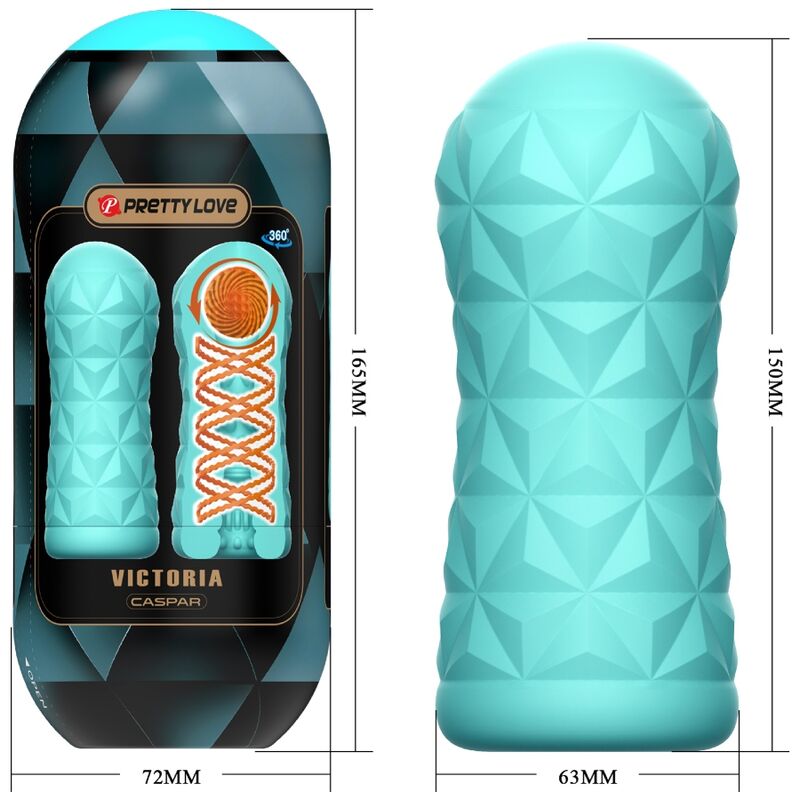 JOLI AMOUR - MASTURBATEUR VICTORIA CASPAR VERT D'EAU