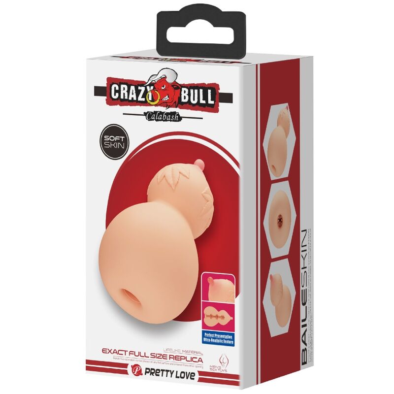 CRAZY BULL - MASTUBDOR EN FORME DE POITRINE DE CALABASH
