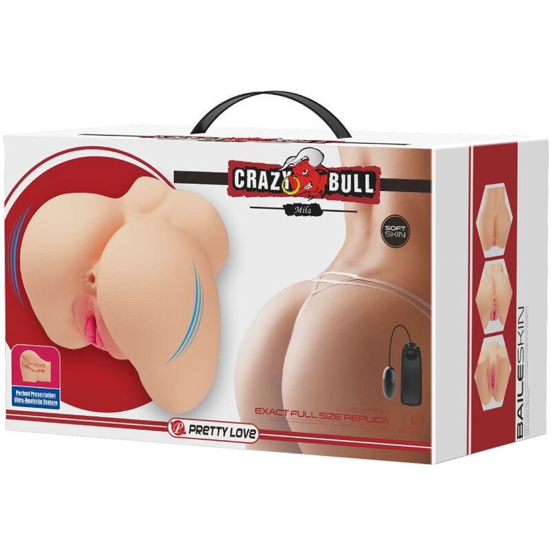 CRAZY BULL - REALISTISCHE VAGINA EN ANUS MILA VIBRATOR