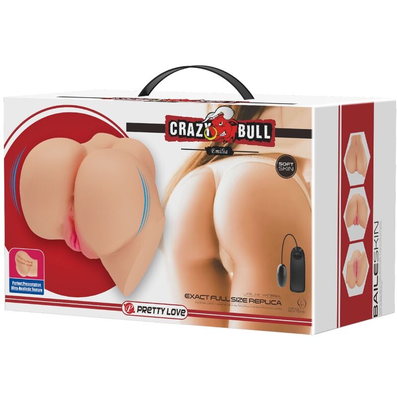 CRAZY BULL - REALISTISCHE VAGINA EN ANUS EMILIA VIBRATOR