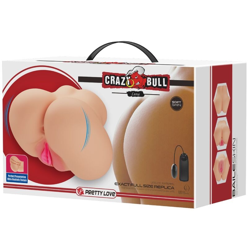 CRAZY BULL - REALISTISCHE VAGINA EN ANUS LUNA VIBRATOR