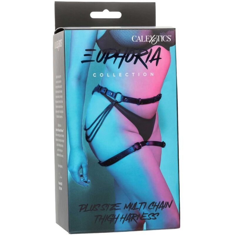 CALEXOTICS - EUPHORIA GRANDE TAILLE HARNAIS DE CUISSE MULTI-CHAÎNES