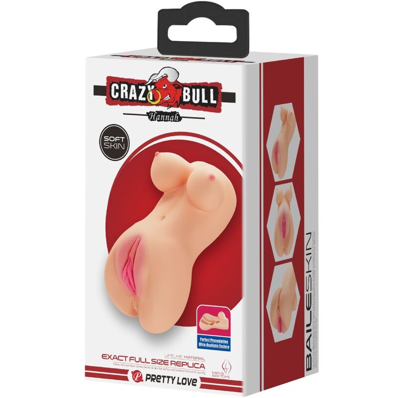 CRAZY BULL - REALISTISCHE VAGINA EN ANUS HANNAH VIBRATOR