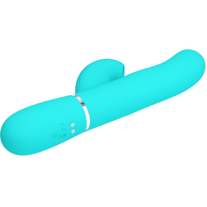 PRETTY LOVE - PERLITA MULTIFUNCTIONELE 3 IN 1 G-SPOT VIBRATOR AQUA GREEN