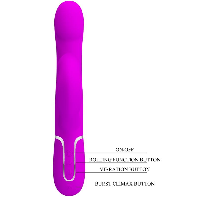 PRETTY LOVE - KONIJN VIBRATOR PARELS VIOLET