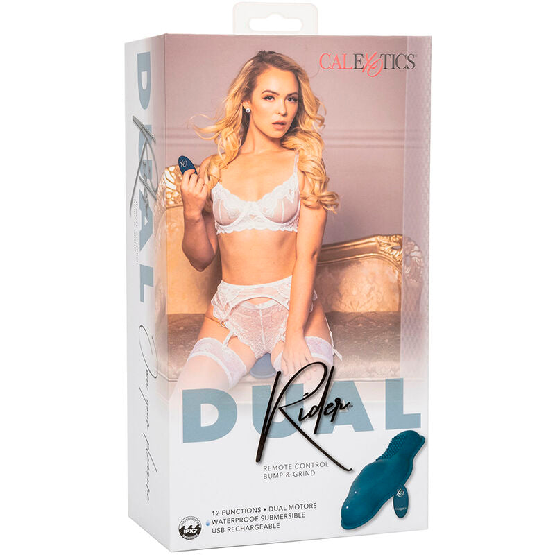 CALEXOTICS - Массажер-райдер с двумя моторами и пультом дистанционного управления, синий