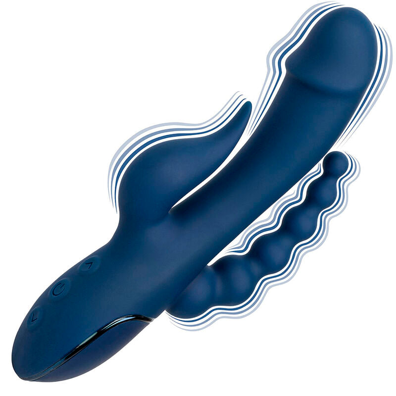 CALEXOTICS - VIBRATOR TRIPLE ORGASME BLAUW