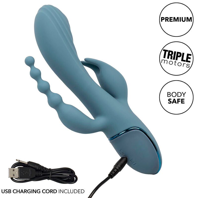 CALEXOTICS - VIBRATOR TRIPLE ECSTASY GRIJS