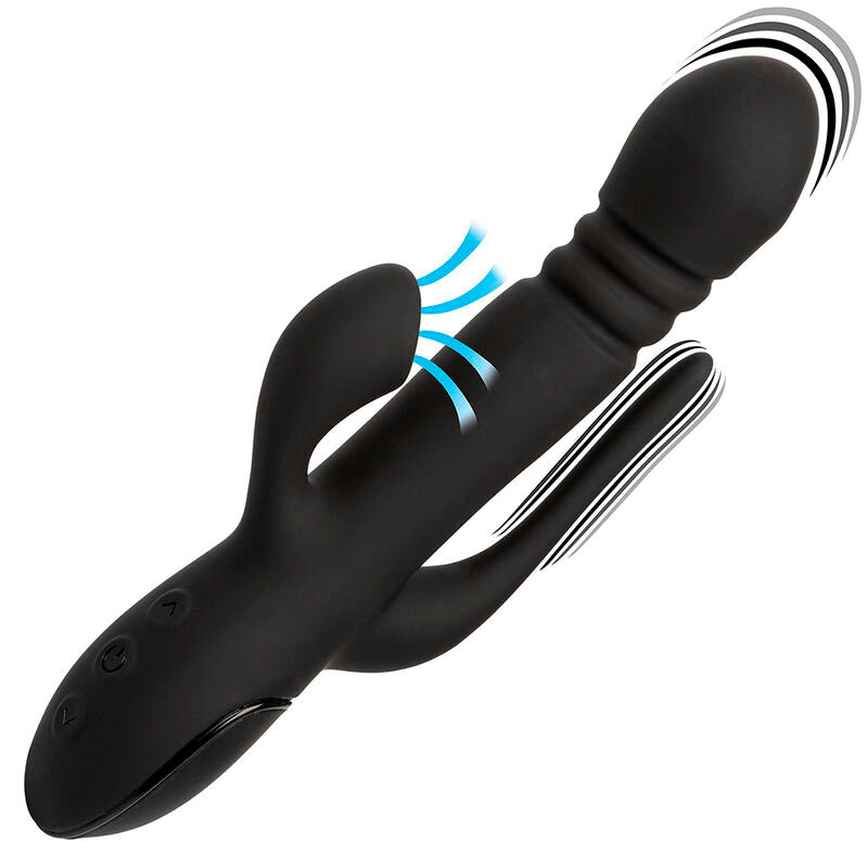 CALEXOTICS - VIBRATOR TRIPLE EUPHORIA ZWART