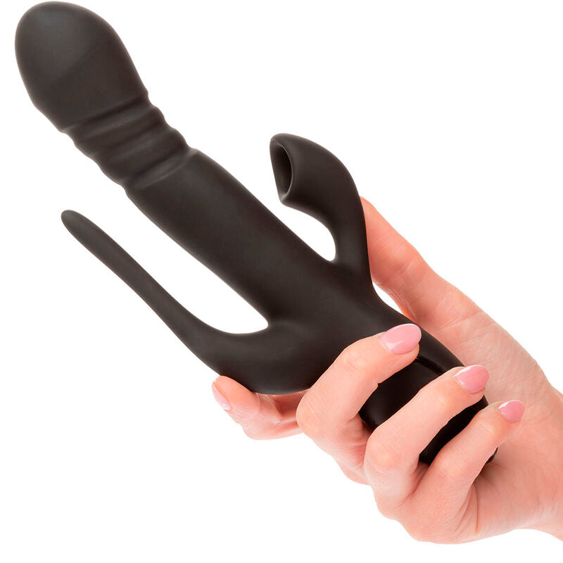 CALEXOTICS - VIBRATOR TRIPLE EUPHORIA ZWART