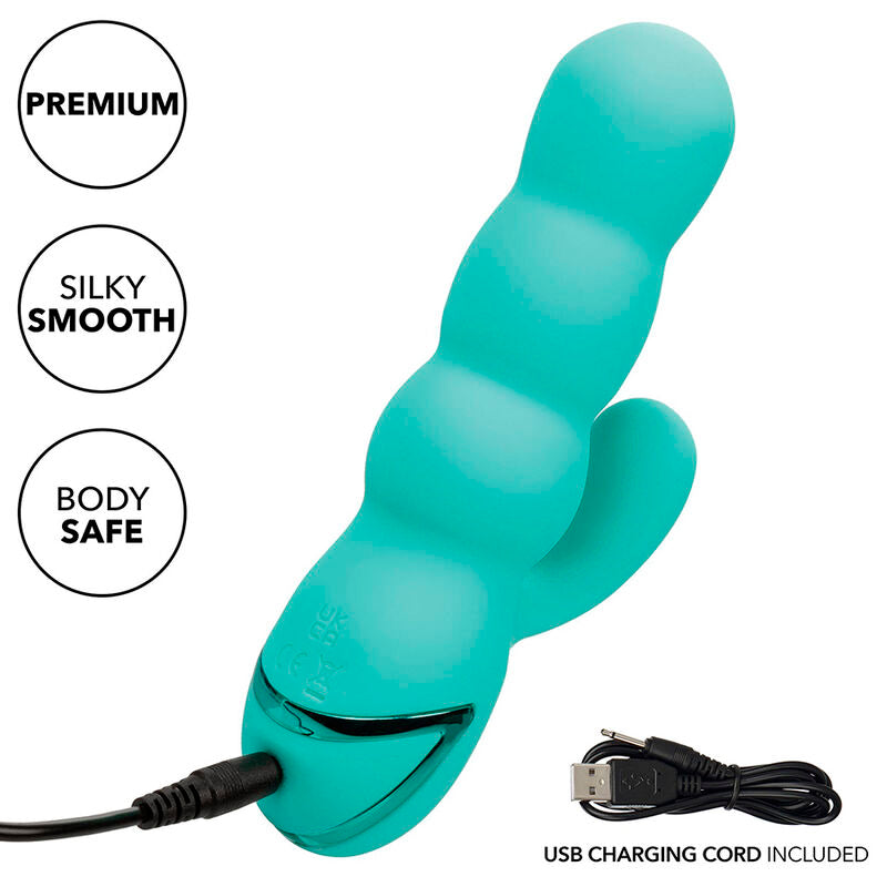 CALEXOTICS - DEL MAR DIVA VIBRATOR RABBIR AQUA GREEN DOOR CALIFORNIË DREAMING