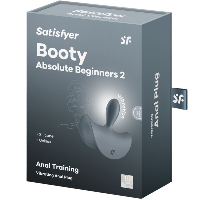 SATISFYER - BOOTY ABSOLUTE BEGINNERS 2 ANAL PLUG VIBRATOR UNISEX ZWART