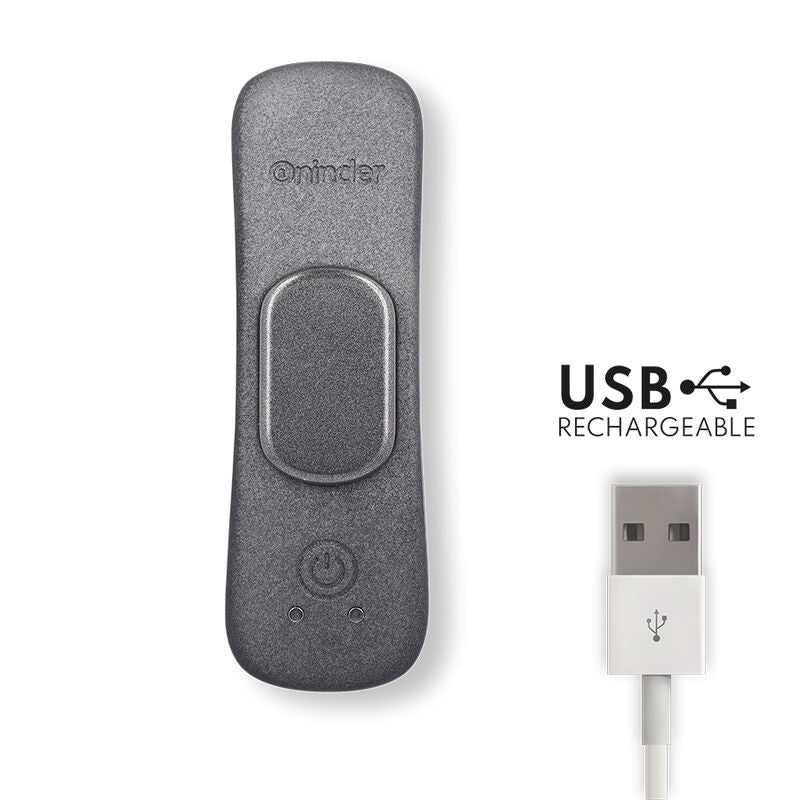 ONINDER - Вибратор-трусики Manila с перезаряжаемой батареей, 9 скоростей, 9,6 см x 2,6 см - бесплатное приложение.