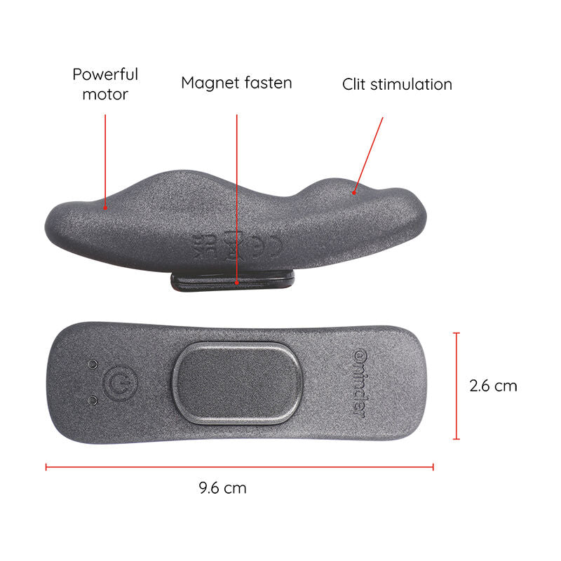 ONINDER - Вибратор-трусики Manila с перезаряжаемой батареей, 9 скоростей, 9,6 см x 2,6 см - бесплатное приложение.