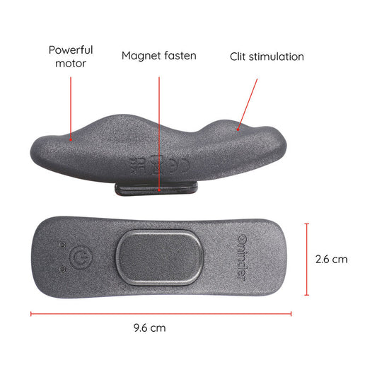 ONINDER - Вибратор-трусики Manila с перезаряжаемой батареей, 9 скоростей, 9,6 см x 2,6 см - бесплатное приложение.