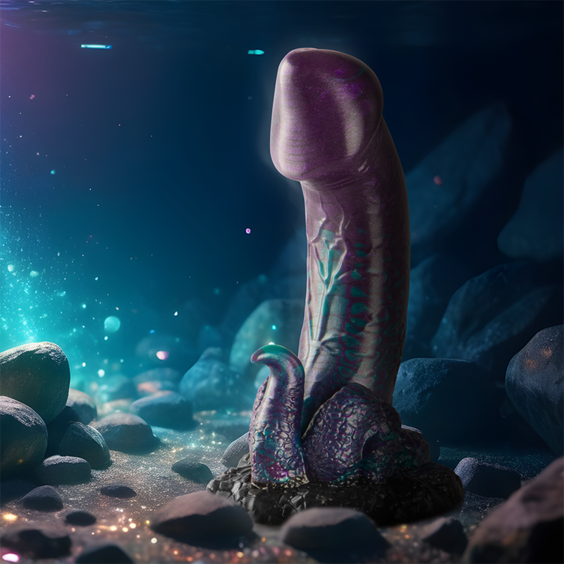 EPIC - BASILISK DILDO DUBBEL SCHUBBIG PLEZIER KLEIN FORMAAT