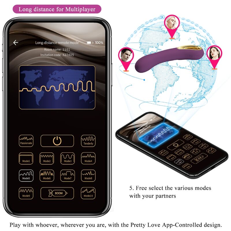 PRETTY LOVE - VIBRATORE RICARICABILE ETHAN LILA