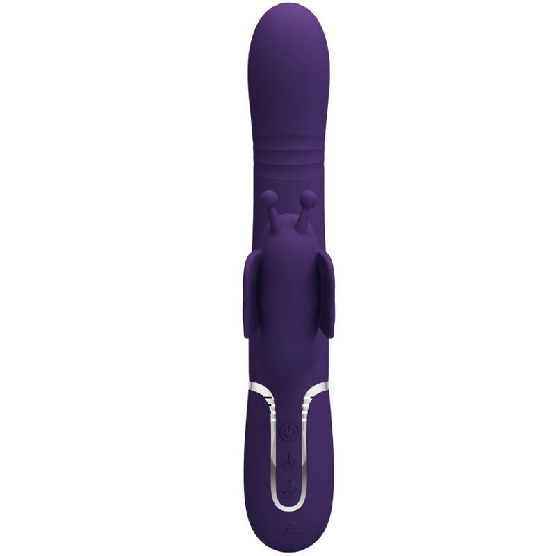 PRETTY LOVE - MULTIFUNCTIONELE KONIJNENVIBRATOR 4 IN 1 VLINDER PAARS