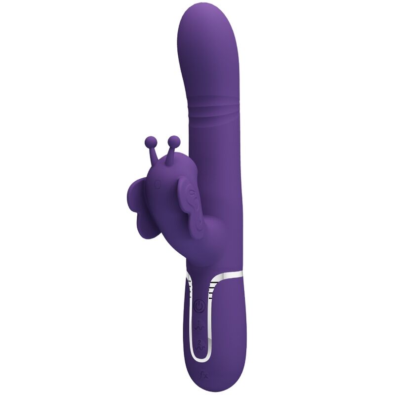 PRETTY LOVE - MULTIFUNCTIONELE KONIJNENVIBRATOR 4 IN 1 VLINDER PAARS