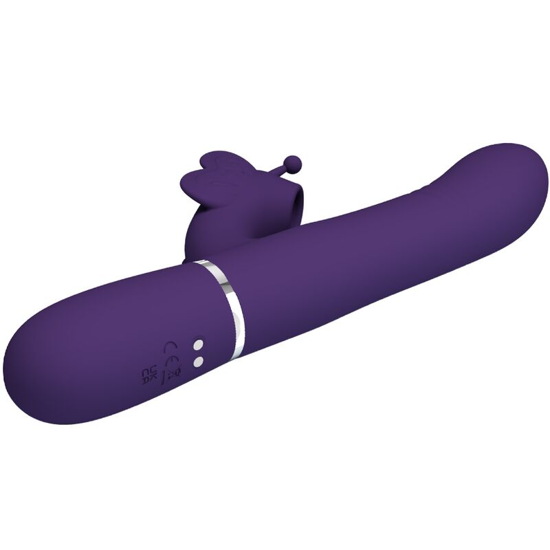 PRETTY LOVE - MULTIFUNCTIONELE KONIJNENVIBRATOR 4 IN 1 VLINDER PAARS