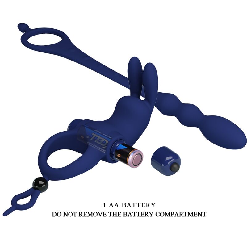 JOLI AMOUR - ANNEAU VIBRANT LAPIN AYAD AVEC PRISE BLEUE