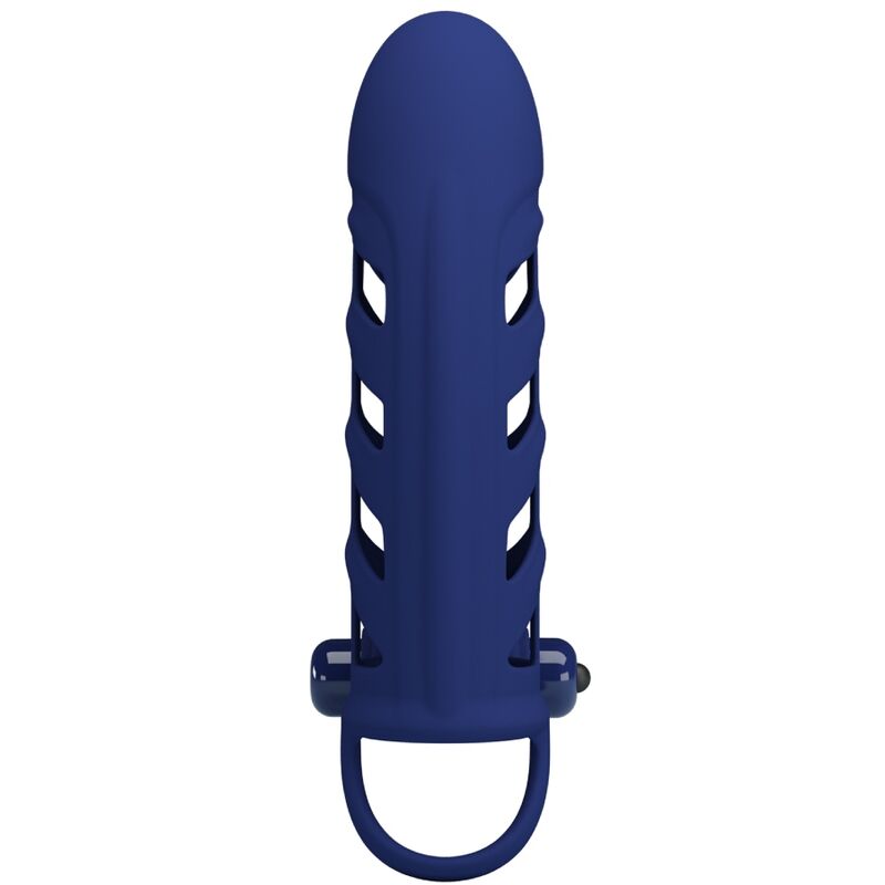 PRETTY LOVE - ALTAF VIBRATOR RING MET SILICONEN OMHULSEL BLAUW